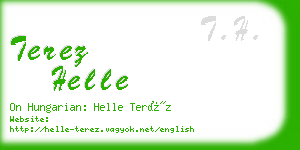 terez helle business card